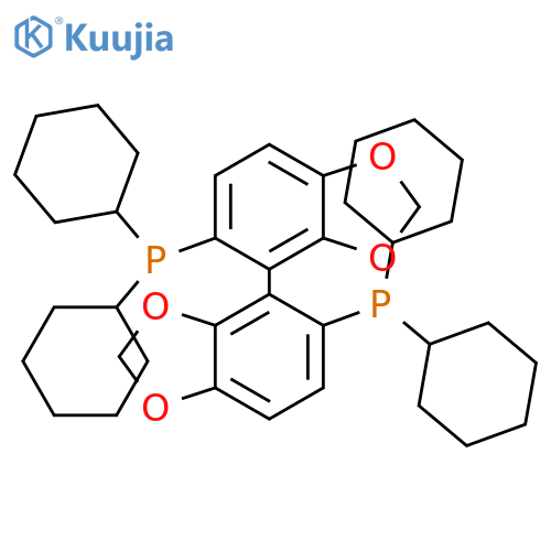 Phosphine, 1,1'-[(4S)-[4,4'-bi-1,3-benzodioxole]-5,5'-diyl]bis[1,1-dicyclohexyl- structure