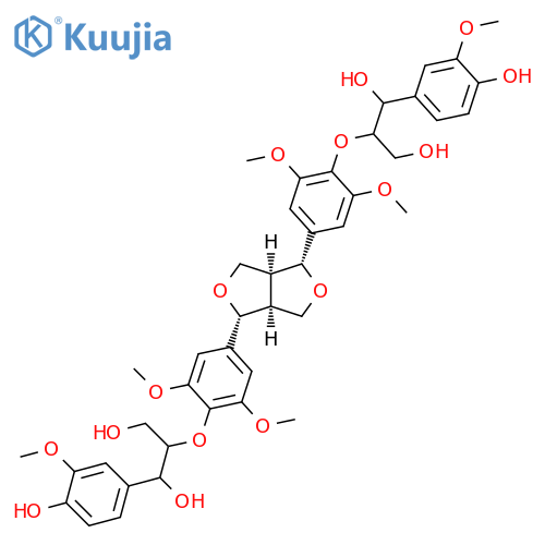 1,3-Propanediol, 2,2'-[[(1R,3aS,4R,6aS)-tetrahydro-1H,3H-furo[3,4-c]furan-1,4-diyl]bis[(2,6-dimethoxy-4,1-phenylene)oxy]]bis[1-(4-hydroxy-3-methoxyphenyl)-, rel- structure