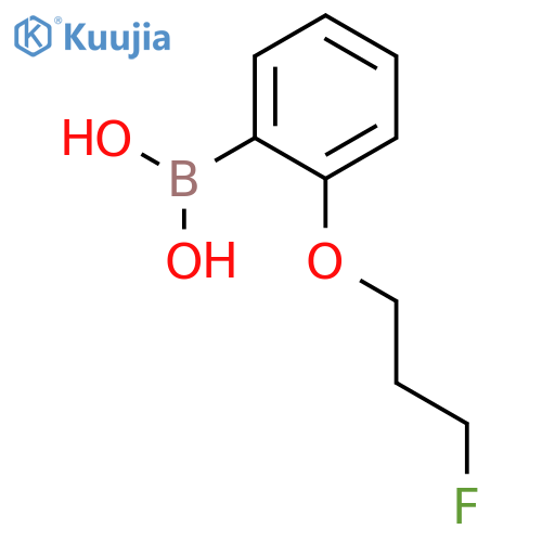 [2-(3-fluoropropoxy)phenyl]boronic acid structure