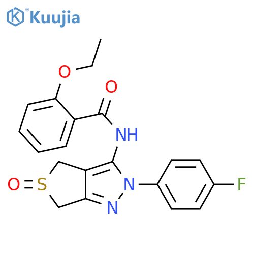 2-ethoxy-N-2-(4-fluorophenyl)-5-oxo-2H,4H,6H-5lambda4-thieno3,4-cpyrazol-3-ylbenzamide structure