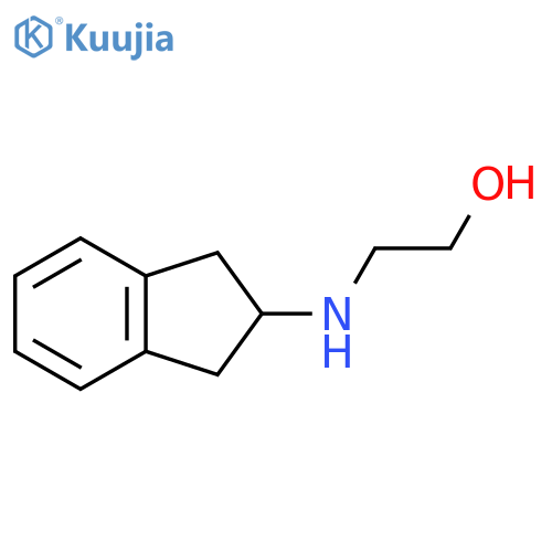 2-(2,3-dihydro-1H-inden-2-yl)aminoethan-1-ol structure