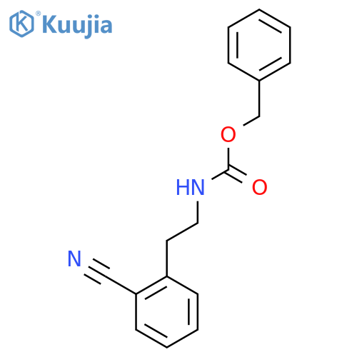 benzyl N-[2-(2-cyanophenyl)ethyl]carbamate structure