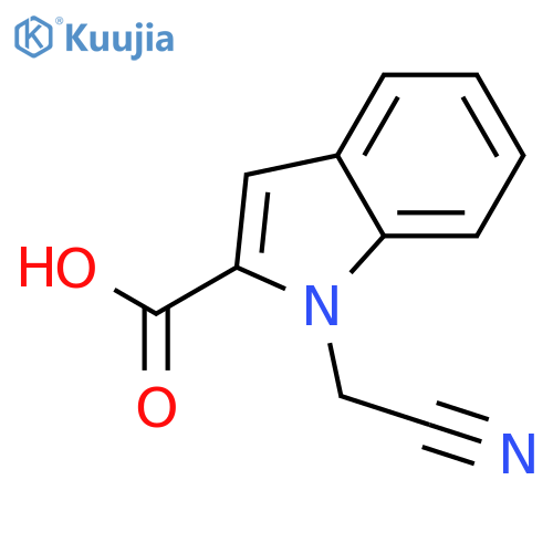 1-(Cyanomethyl)-1H-indole-2-carboxylic acid structure