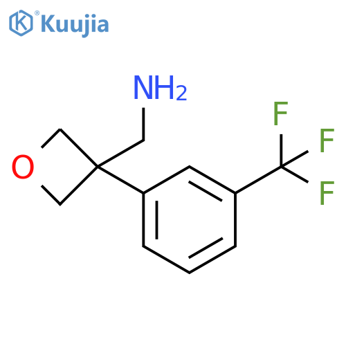 {3-[3-(trifluoromethyl)phenyl]oxetan-3-yl}methanamine structure