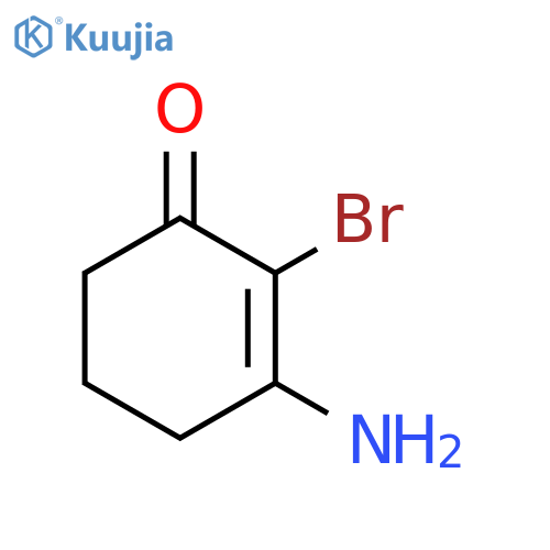 3-amino-2-bromocyclohex-2-en-1-one structure