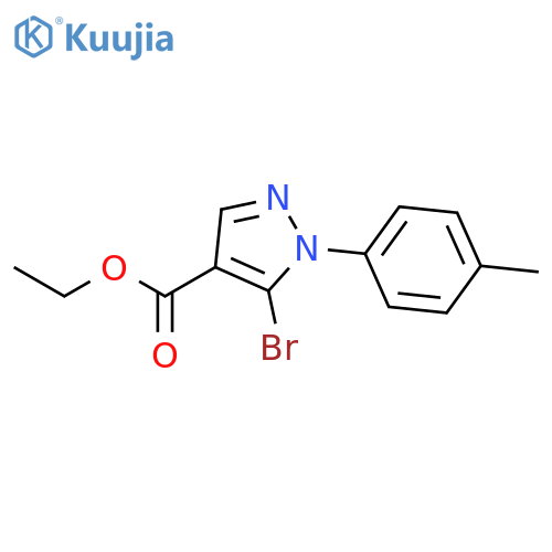 Ethyl 5-Bromo-1-(4-methylphenyl)-1H-pyrazole-4-carboxylate structure