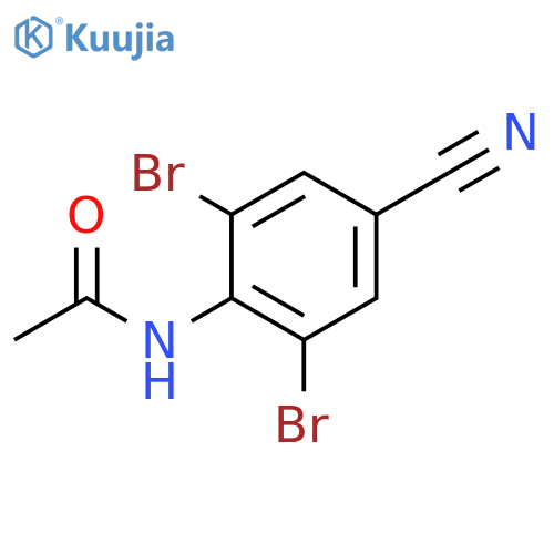 Acetamide, N-(2,6-dibromo-4-cyanophenyl)- structure