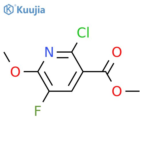 methyl 2-chloro-5-fluoro-6-methoxypyridine-3-carboxylate structure