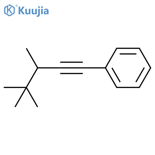 BENZENE, (3,4,4-TRIMETHYL-1-PENTYNYL)- structure