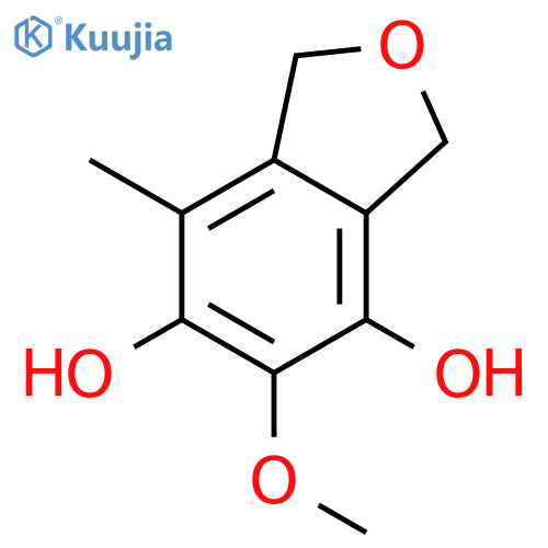 1,3-dihydro-4,6-dihydroxy-5-methoxy-7-methylisobenzofuran structure