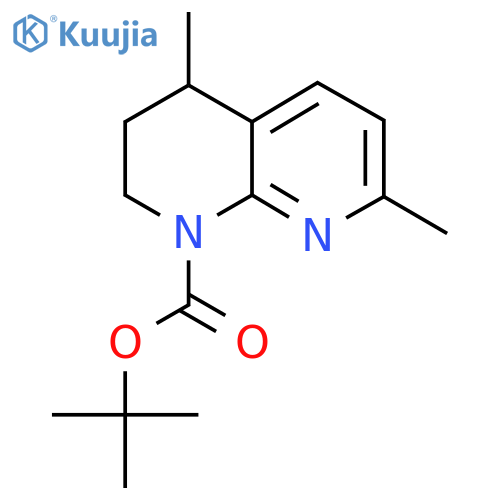 Tert-butyl 4,7-dimethyl-3,4-dihydro-1,8-naphthyridine-1(2H)-carboxylate structure