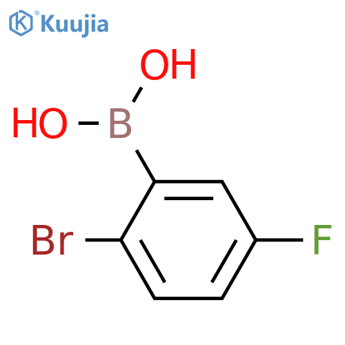 (2-Bromo-5-fluorophenyl)boronic acid structure