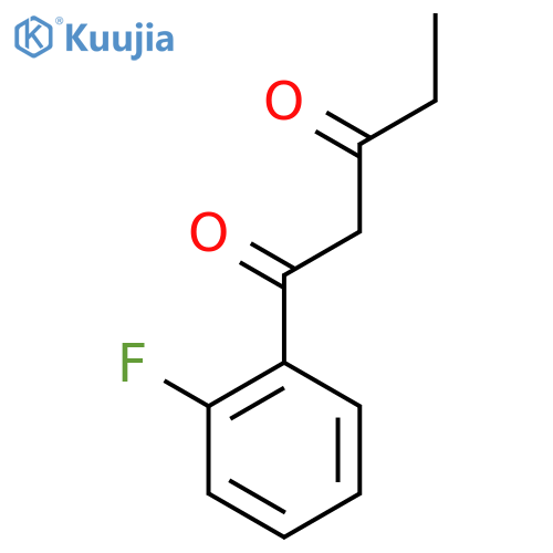 1-(2-fluorophenyl)pentane-1,3-dione structure