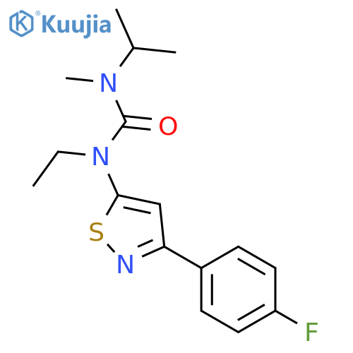Urea,N-ethyl-N-[3-(4-fluorophenyl)-5-isothiazolyl]-N'-methyl-N'-(1-methylethyl)- structure