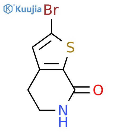 2-bromo-4H,5H,6H,7H-thieno[2,3-c]pyridin-7-one structure