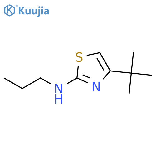 4-tert-butyl-N-propyl-1,3-thiazol-2-amine structure