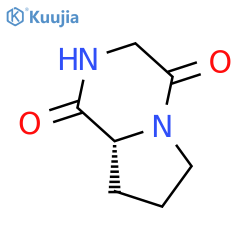 (8aR)-2,3,6,7,8,8a-hexahydropyrrolo[1,2-a]pyrazine-1,4-dione structure