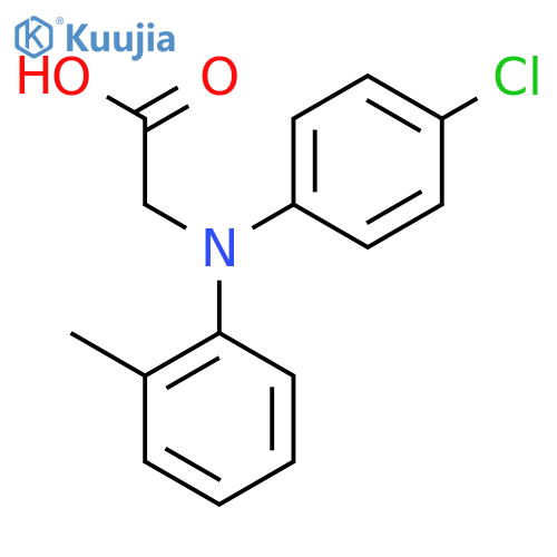 2-((4-Chlorophenyl)(o-tolyl)amino)acetic acid structure