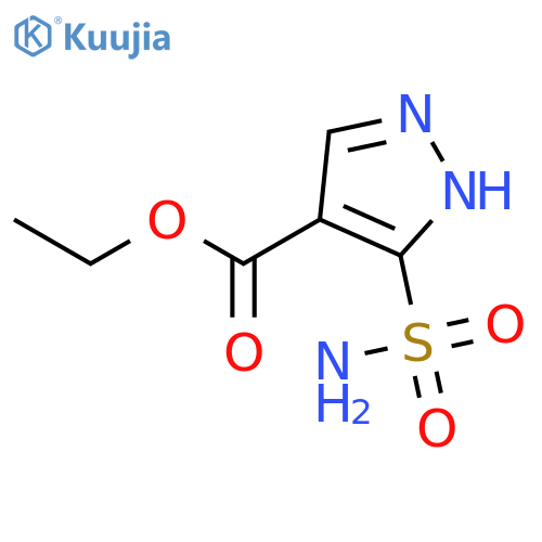 ethyl 5-sulfamoyl-1H-pyrazole-4-carboxylate structure