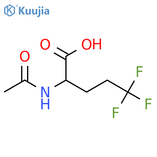2-Acetamido-5,5,5-trifluoropentanoic acid structure
