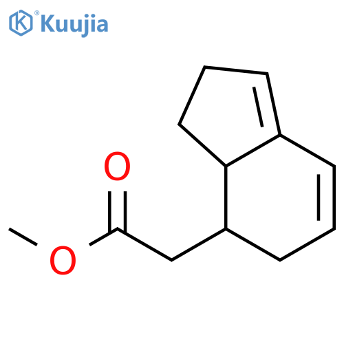 1H-Indene-7-acetic acid, 2,6,7,7a-tetrahydro-, methyl ester structure