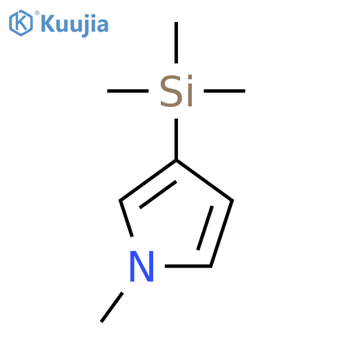 1-methyl-3-(trimethylsilyl)-1H-Pyrrole structure