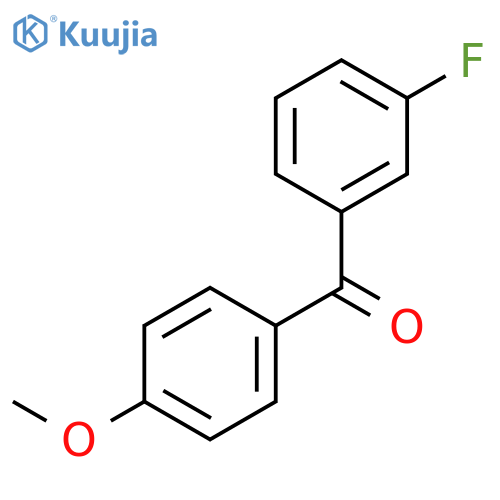 (3-Fluorophenyl)(4-methoxyphenyl)methanone structure