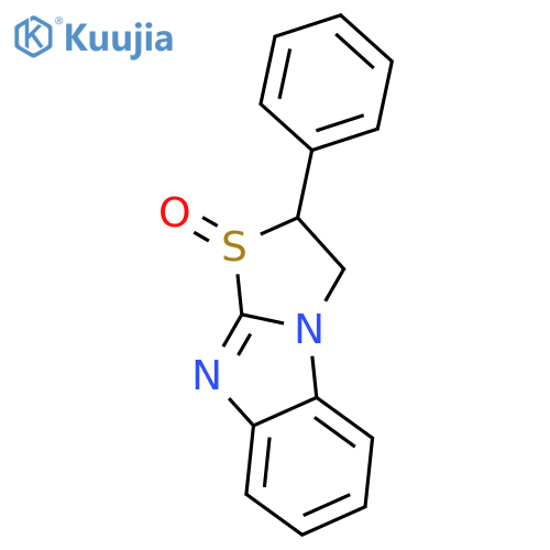 Thiazolo[3,2-a]benzimidazole, 2,3-dihydro-2-phenyl-, 1-oxide structure