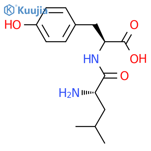 L-Leucyl-L-tyrosine structure