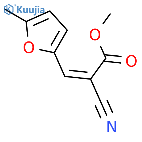2-Propenoic acid, 2-cyano-3-(5-methyl-2-furanyl)-, methyl ester structure