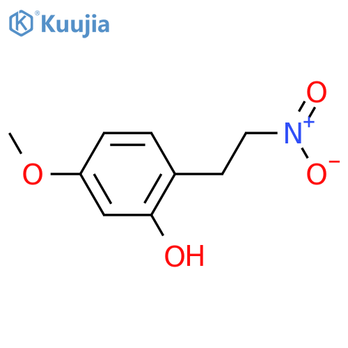 5-methoxy-2-(2-nitroethyl)phenol structure