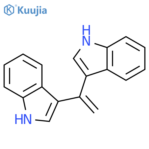 3-1-(1H-indol-3-yl)ethenyl-1H-indole structure