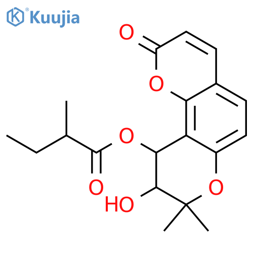 Khellactone; (9R,10R)-form, 10-O-(2-Methylbutanoyl) structure