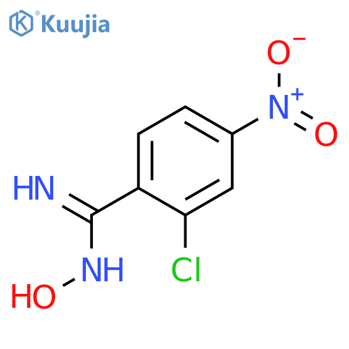 Benzenecarboximidamide, 2-chloro-N-hydroxy-4-nitro- structure