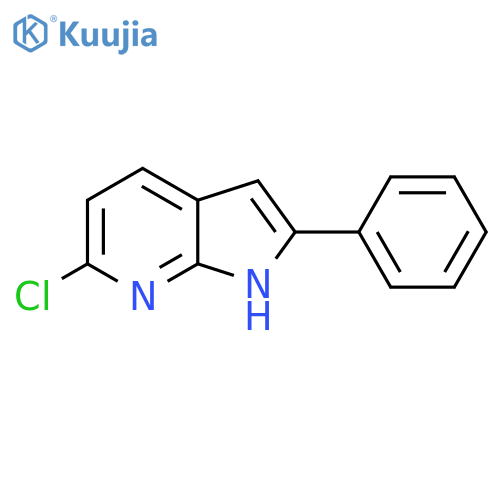 6-Chloro-2-phenyl-1H-pyrrolo[2,3-b]pyridine structure