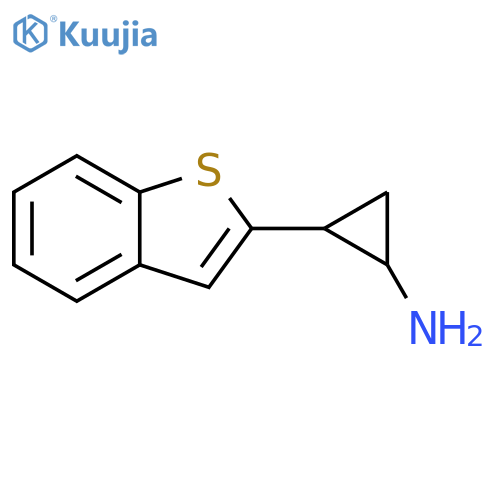 2-(1-benzothiophen-2-yl)cyclopropan-1-amine structure