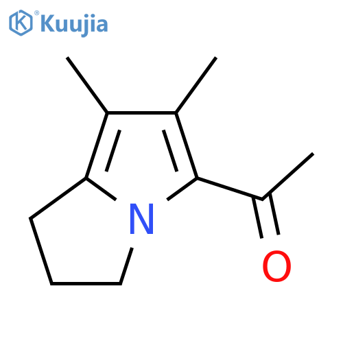 Ethanone,1-(2,3-dihydro-6,7-dimethyl-1H-pyrrolizin-5-yl)- structure