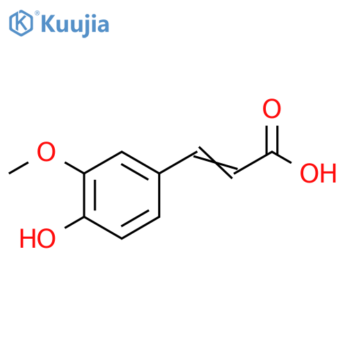 2-Propenoic acid, 3-(4-hydroxy-3-methoxyphenyl)-, homopolymer structure