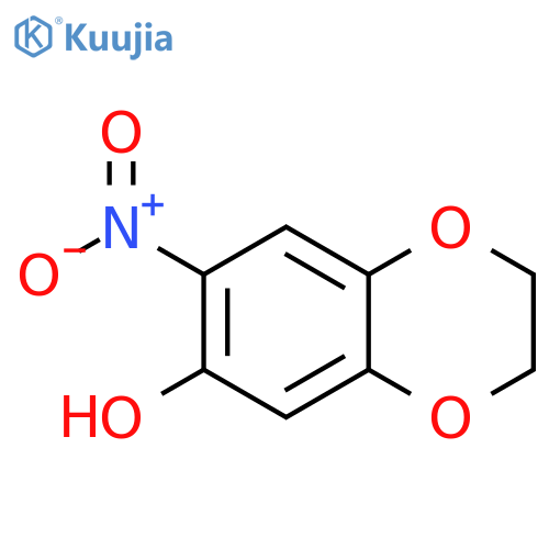 7-nitro-2,3-dihydrobenzo[b][1,4]dioxin-6-ol structure