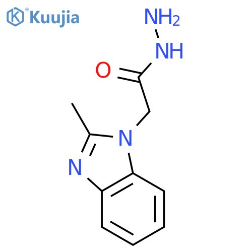 2-(2-methyl-1H-benzimidazol-1-yl)acetohydrazide structure