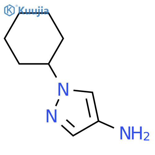 1-cyclohexyl-1H-pyrazol-4-amine structure