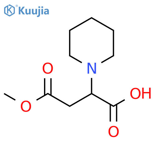 Butanedioic acid, 2-(1-piperidinyl)-, 4-methyl ester structure