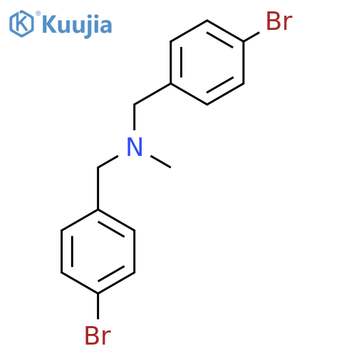 N-(4-Bromobenzyl)-1-(4-bromophenyl)-N-methylmethanamine structure