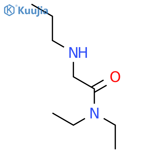 Acetamide, N,N-diethyl-2-(propylamino)- structure