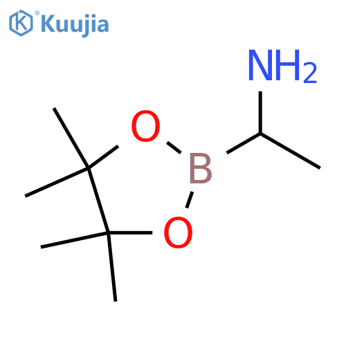 1-(tetramethyl-1,3,2-dioxaborolan-2-yl)ethan-1-amine structure