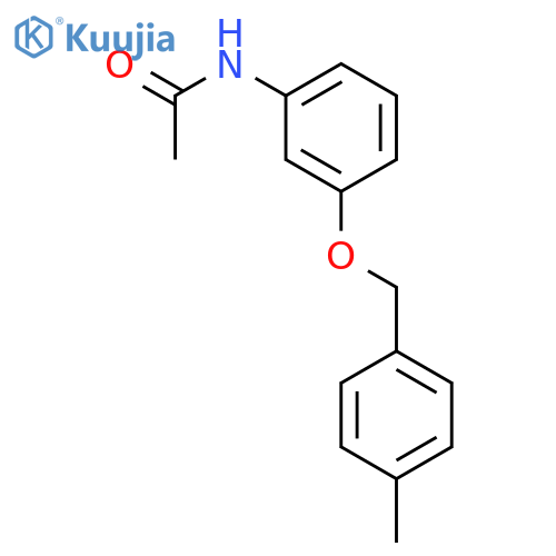 Acetamide, N-[3-[(4-methylphenyl)methoxy]phenyl]- structure