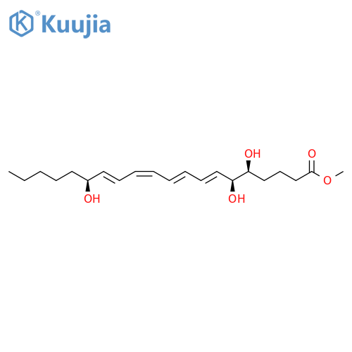 Methyl (5S,6S,7E,9E,11Z,13E,15S)-5,6,15-trihydroxy-7,9,11,13-eicosatetraenoate structure