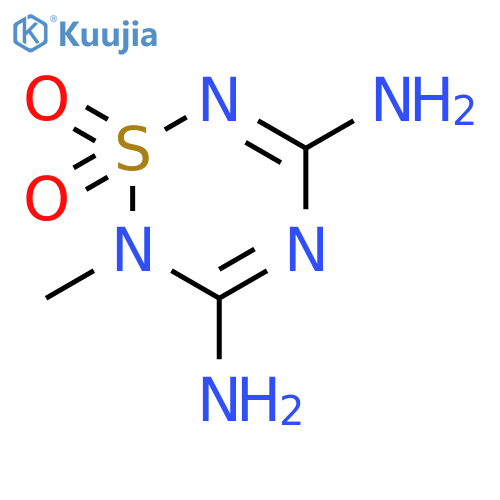2H-1,2,4,6-Thiatriazine-3,5-diamine, 2-methyl-, 1,1-dioxide structure