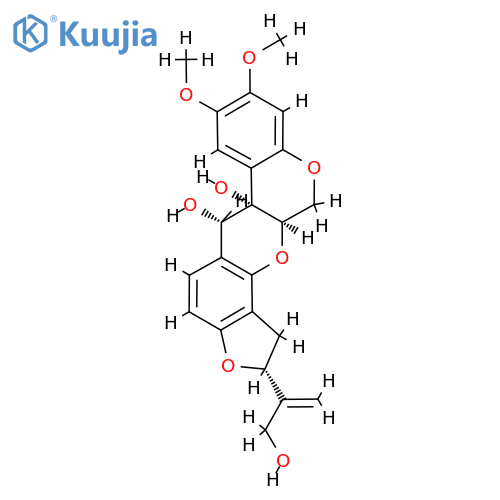 (2R,6α,6aα,12aα)-1,2,6,6a,12,12a-Hexahydro-2α-[1-(hydroxymethyl)ethenyl]-8,9-dimethoxy[1]benzopyrano[3,4-b]furo[2,3-h][1]benzopyran-6,6a-diol structure