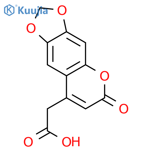 4-Carboxymethyl-6,7-methylenedioxycoumarin structure